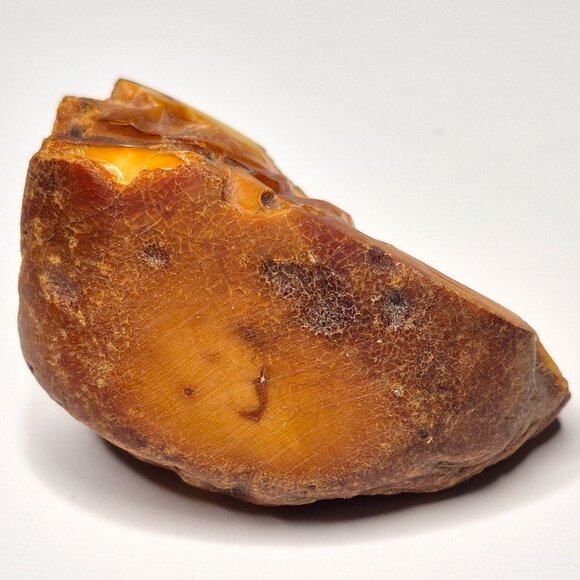 Raw Baltic Amber 62g 71x41x37mm Natural Rough, Honey amber - Picture 5 of 9